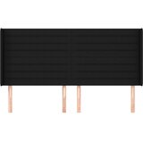 Uzglavlje s ušima crno 163x16x118/128 cm od tkanine | shoptok.hr