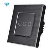 3G wi-fi pametni prekidači al crni (wifi touch switch)