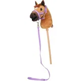 Komplet oglavke in povodca Hobby horse - Vijolična