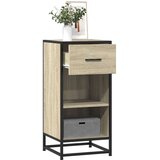 vidaXL Komoda boja hrasta 35,5 x 35 x 76 cm konstruirano drvo i metal | shoptok.hr
