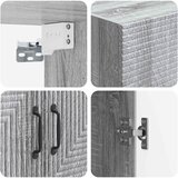  Ormar za montažu na zid Siva Sonoma 66 x 34,5 x 90 cm | shoptok.hr