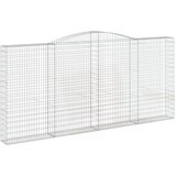  Lučne gabionske košare 3 kom 400x30x180/200cm pocinčano željezo | shoptok.hr