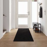 vidaXL Preproga za tek Črna 80 x 500 cm 100% polipropilenski tuf | Shoptok.si