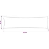  Jastuk s jastukom HOUTEN Crna 40 x 145 cm Baršun - Crna 40 x 145 cm 1 | shoptok.hr