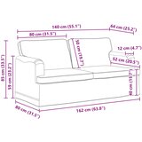SOFA Svijetlo siva 162 x 80 x 85 cm tkanina | shoptok.hr