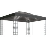 vidaXL Paviljon z LED lučkami 3x4 m antraciten Cene