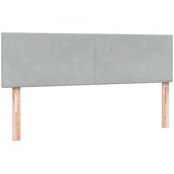  Krevet s oprugama i madracem LED svjetlosivi 160x220 cm baršunasti | shoptok.hr