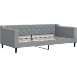  Dnevni krevet na razvlačenje svjetlosivi 90 x 190 cm od tkanine | shoptok.hr