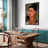  Slika - Frida Kahlo – Self-Portrait with Monkey 60x90 U crnom drvenom okviru | shoptok.hr