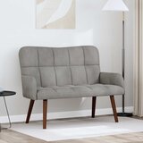 SOFA za dvije osobe Svjetlosiva 115 x 61 x 87 cm Baršun Cijene