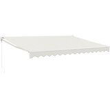 Tenda na uvlačenje krem 4 x 3 m od tkanine i aluminija | shoptok.hr