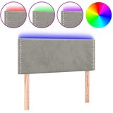 vidaXL LED posteljno vzglavje svetlo sivo 100x5x78/88 cm žamet, (20737665) Cene
