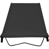 Krevet za kampiranje 180 x 60 x 19 cm od tkanine i čelika crni | Eponuda.ba
