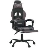  Vrtljiv gaming stol z oporo za noge črno in zeleno um. usnje, (21377886) | Shoptok.si