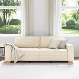 SOFA za 3 osobe Bež 220 cm Platnasta tkanina Slike