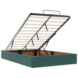 vidaXL Otomanski krevet s madracem&amp LED tamnozeleni 120x200cm baršun | shoptok.hr