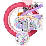 Volare dječji bicikl Unicorn 12″ ljubičaste boje, s dvije ručne kočnice | shoptok.hr