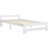  Okvir za krevet od masivne borovine bijeli 100 x 200 cm | shoptok.hr