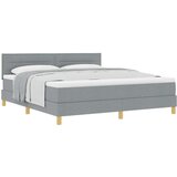  Krevet s box springom s madracem svjetlosive boje 180x200 cm tkanina | shoptok.hr