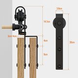 WOLFBIRD set vodil za dvojna drsna vrata 153 cm | Shoptok.si