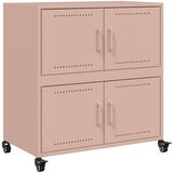 Maison Chic Komoda - Predalnik roza 68x39x72 cm jeklo, (21715873) | Shoptok.si