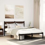 vidaXL Okvir kreveta bez madraca s uzglavljem boja hrasta 160x200 cm | shoptok.hr