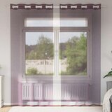 vidaXL Voile zavjese s ušicama 2 kom ljubičaste 140x245 cm Cijene