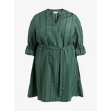 Vila dark green women patterned dress Etna - Women