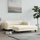  Krevet za pse s produžetkom krem 100 x 50 x 30 cm baršunasti | shoptok.hr
