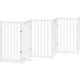  Vrata za pse s vratašcima 12 panela sklopiva 600 cm drvo topole Bijela 50 x 90 x 2 cm | shoptok.hr