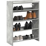 vidaXL Regal za čevlje betonsko siv 60x25x81 cm inženirski les, (22013887) | Shoptok.si