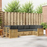  Set vanjskih sofa 7 pcs Bijela i antracit 304 x 128,5 x 73 cm | Eponuda.com