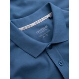 Ombre BASIC men's single color pique knit polo shirt - blue | Shoptok.si