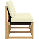  2 Komad Srednja sofa za van Masivno bagremovo drvo, Tekstilen | shoptok.hr