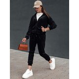 DStreet Komplet damski welurowy VELCOMFY czarny | shoptok.hr