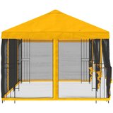 Paviljon s bočnim stranama 6 x 3 m Žuta Poliester i čelik 190 | shoptok.hr