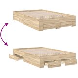  Krevetna konstrukcija Smeđa 120 x 200 cm Konstruirano drvo | shoptok.hr