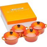 Le Creuset Mini set Cocotte 4 delni - Ognjeno oranžna | Shoptok.si