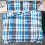 vidaXL Set posteljine za poplun plavo-sivi 260x240 cm pamučni | shoptok.hr