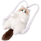  Plišasta igrača/ nahrbtnik z motivom mačke 50cm - bela | Shoptok.si