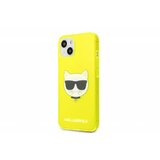 Karl Lagerfeld KLHCP13MCHTRY za iPhone 13 6.1 rumena silikonska zaščita - Choupetts head Cene