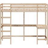  Krevet na kat s radnim stolom 90 x 200 cm od masivne borovine | shoptok.hr