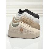 Resti Aurelia Beige Platform Sneakers Eco Leather | Shoptok.si