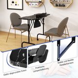 Namještaj Sklopivi stol za manikuru s električnim sakupljačem prašine, Stol za manikuru, crna | shoptok.hr