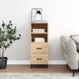 vidaXL Komoda sonoma hrast 34,5x34x90 cm inženirski les | Shoptok.si