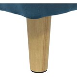  Otoman za pohranu s jastukom Plava 60 x 60 x 45 cm Baršun - Plava 60 cm Baršun | shoptok.hr