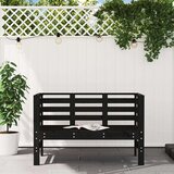  Klupa crna 111 5 x 53 x 71 cm od masivne borovine | shoptok.hr