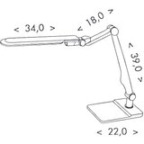  Ecolite LBL1207-CR - LED prigušiva stona lampa MATRIX LED/10W/230V | Eponuda.com