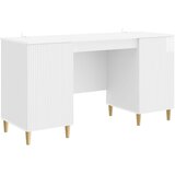  Stol Bijela visokog sjaja 142,5 x 50 x 75 cm Konstruirano drvo | shoptok.hr