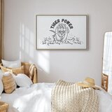  Slika - Tiger Power (1 Part) Wide 90x60 U prirodnom drvenom okviru | shoptok.hr